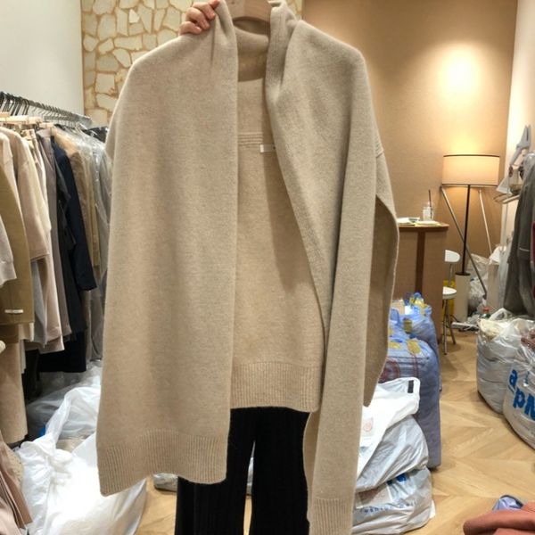 bk9vt korea south versatile gate autumn winter 2020 shawl shawlnew women's clothing korean version fashion east loose sweater sweater w, White;black
bk9vt korea south versatile gate autumn winter 2020 shawl shawlnew women's clothing korean version fashion east loose sweater sweater w, White;black