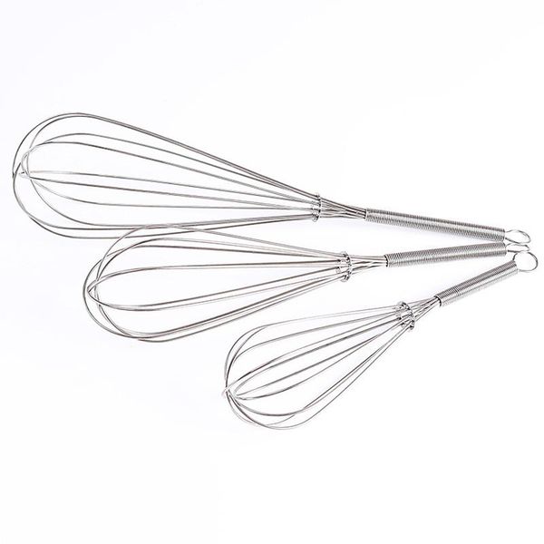 3/5/6/7/8 inch kitchen egg frother milk beater blender stainless steel whisk mixer egg beater kitchen stiring tool 5 sizes dbc vt0560