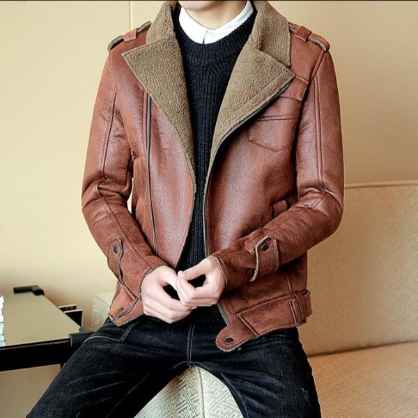 men's fur & faux m-5xl autumn and winter plus size clothing collar men one piece slim short pu leather jacket youth lapel jackets coat, Black
men's fur & faux m-5xl autumn and winter plus size clothing collar men one piece slim short pu leather jacket youth lapel jackets coat, Black