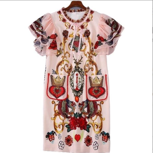 1111 xl 2022 runway dress spring summer brand same style empire beads crew neck pink sequins short sleeve flora print womens dress fashion s, Black
1111 xl 2022 runway dress spring summer brand same style empire beads crew neck pink sequins short sleeve flora print womens dress fashion s, Black