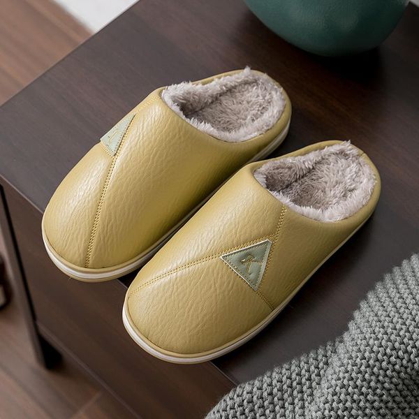 slippers tzldn women's winter indoor warm leather shoes plush cotton home bedroom household soft soled, Black
slippers tzldn women's winter indoor warm leather shoes plush cotton home bedroom household soft soled, Black