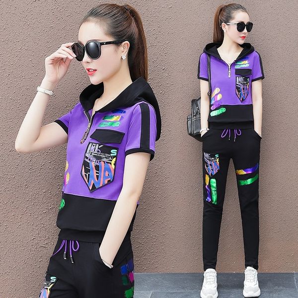 jmlu9 fashion leisure sports women's 2020 summer new women's korean spring and fashion casual suit autumn two-piece suit skymv, Gray
jmlu9 fashion leisure sports women's 2020 summer new women's korean spring and fashion casual suit autumn two-piece suit skymv, Gray