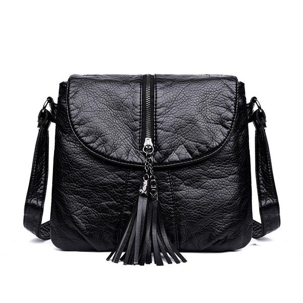 soft washed artificial leather women tassel messenger bag lady shoulder bag small female black handbag fashion
soft washed artificial leather women tassel messenger bag lady shoulder bag small female black handbag fashion