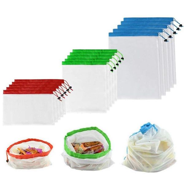 15 packs of reusable environmentally friendly mesh bag for grocery shopping and storage of fruits vegetables
15 packs of reusable environmentally friendly mesh bag for grocery shopping and storage of fruits vegetables