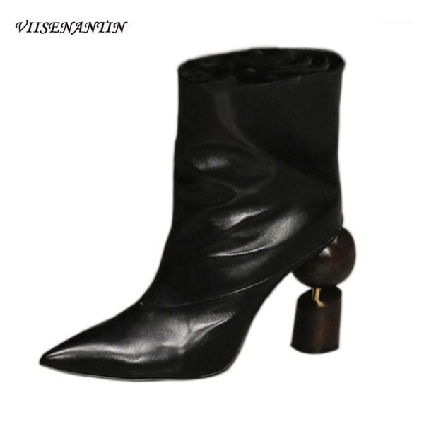 boots shaped high-heeled fashion trendy women's shoes stitching pointed toe slip-on ankle 2021 style1, Black
boots shaped high-heeled fashion trendy women's shoes stitching pointed toe slip-on ankle 2021 style1, Black