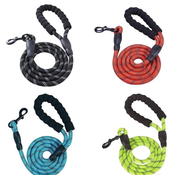 5 ft strong dog rope leash lead training padded handle reflective threaded nylon for medium bbydch lg2010
5 ft strong dog rope leash lead training padded handle reflective threaded nylon for medium bbydch lg2010