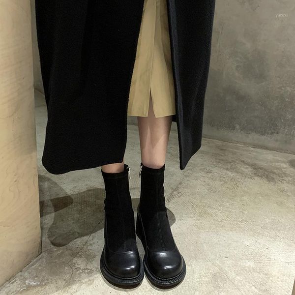boots bright2021 fall / winter women british style round head short for women's thi heel and thin1, Black
boots bright2021 fall / winter women british style round head short for women's thi heel and thin1, Black