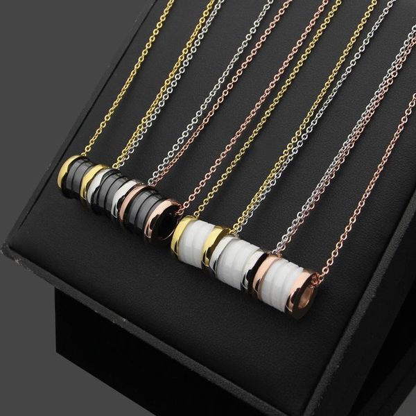 chains fashion jewelry wholesale black and white ceramic necklace titanium steel 18k gold inner engrav, Silver
chains fashion jewelry wholesale black and white ceramic necklace titanium steel 18k gold inner engrav, Silver