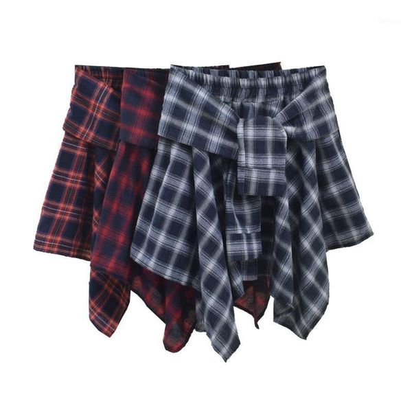 ladies irregular plaid skirt elastic waist bandage bowknot casual sports hip-hop plaid skirt1, Black
ladies irregular plaid skirt elastic waist bandage bowknot casual sports hip-hop plaid skirt1, Black