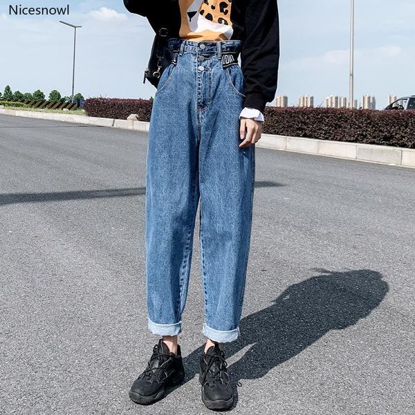 women's jeans single breasted high waisted harem women loose long boyfriend for korean style wide leg plus size1, Blue
women's jeans single breasted high waisted harem women loose long boyfriend for korean style wide leg plus size1, Blue