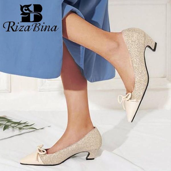 dress shoes rizabina plus size 32-43 women pumps sweet bowknot patchwork fashion square heels pointed toe lady footwear, Black
dress shoes rizabina plus size 32-43 women pumps sweet bowknot patchwork fashion square heels pointed toe lady footwear, Black