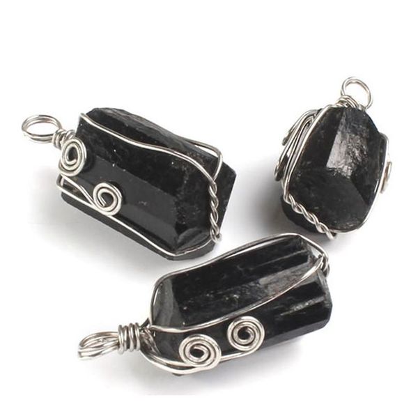 1pcs wire wrapped irregular shaped natural black tourmaline pendants chakra healing point reiki raw stone charms jewelr jlluyz
1pcs wire wrapped irregular shaped natural black tourmaline pendants chakra healing point reiki raw stone charms jewelr jlluyz