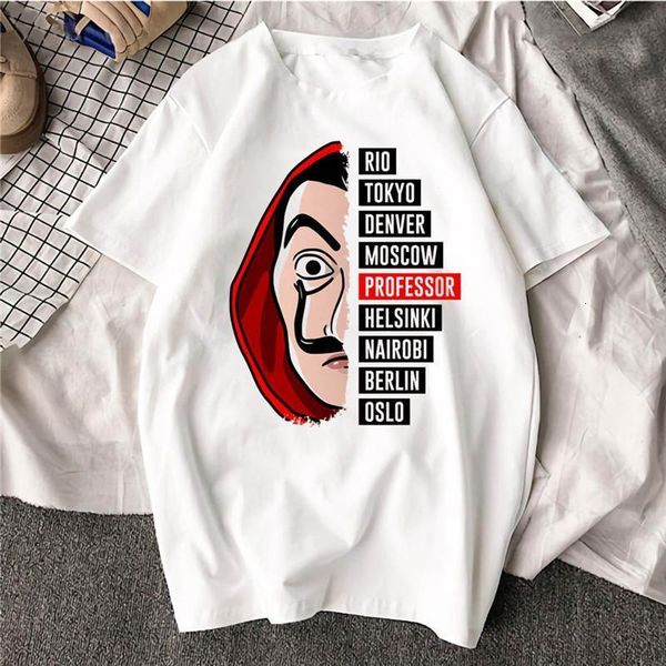 funny women's t-shirts summer loose cartoon printinfemale tee new money heist tshirt female graphic t-shirt, White
funny women's t-shirts summer loose cartoon printinfemale tee new money heist tshirt female graphic t-shirt, White