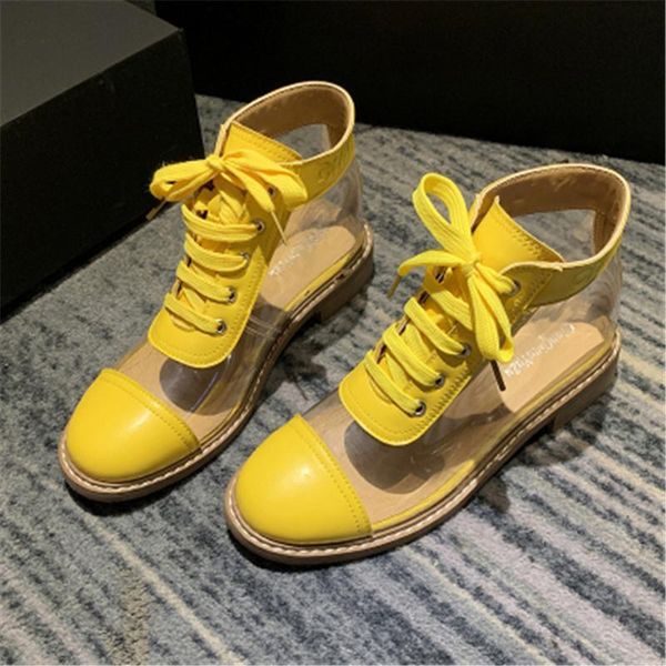 boots 2021 autumn transparent lace up fashion shoes woman mixed colors thin outdoor casual comfortable low heels, Black
boots 2021 autumn transparent lace up fashion shoes woman mixed colors thin outdoor casual comfortable low heels, Black