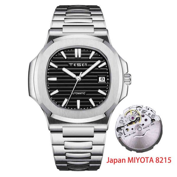 tesen men luxury brand watches automatic mechanical fashion luminous waterproof miyota 8215 movement wristwatch nautilus, Slivery;brown
tesen men luxury brand watches automatic mechanical fashion luminous waterproof miyota 8215 movement wristwatch nautilus, Slivery;brown