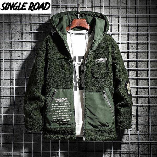 singleroad mens hooded jacket men 2021 winter fleece windbreaker green patchwork hip hop japanese streetwear harajuku jackets, Black;brown
singleroad mens hooded jacket men 2021 winter fleece windbreaker green patchwork hip hop japanese streetwear harajuku jackets, Black;brown