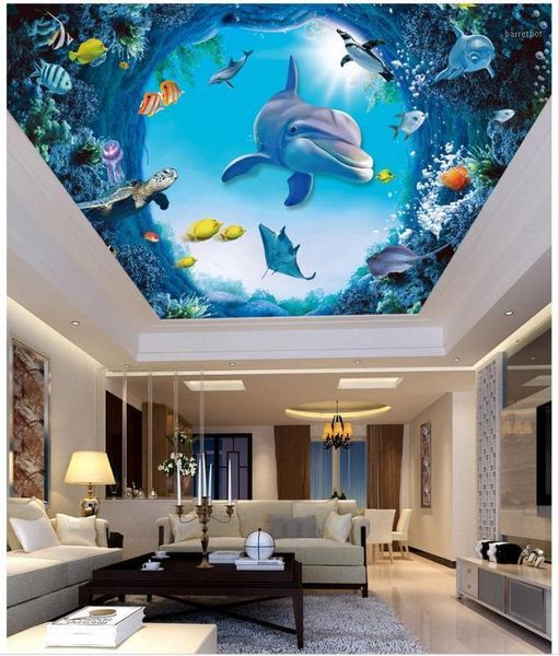 3d wallpaper custom 3d ceiling wallpaper murals mediterranean underwater world dolphin fish ceiling murals home decor1
3d wallpaper custom 3d ceiling wallpaper murals mediterranean underwater world dolphin fish ceiling murals home decor1