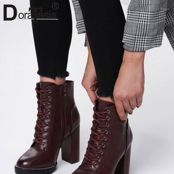doratasia elegant girl round toe high heels boots casual daily designer winter boots women shoelace solid zipper shoes woman1, Black
doratasia elegant girl round toe high heels boots casual daily designer winter boots women shoelace solid zipper shoes woman1, Black