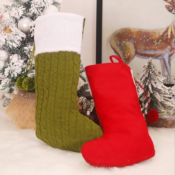 v christmas stocking solid color decoration large knitted christmas stocking candy bag knitted woolen1
v christmas stocking solid color decoration large knitted christmas stocking candy bag knitted woolen1
