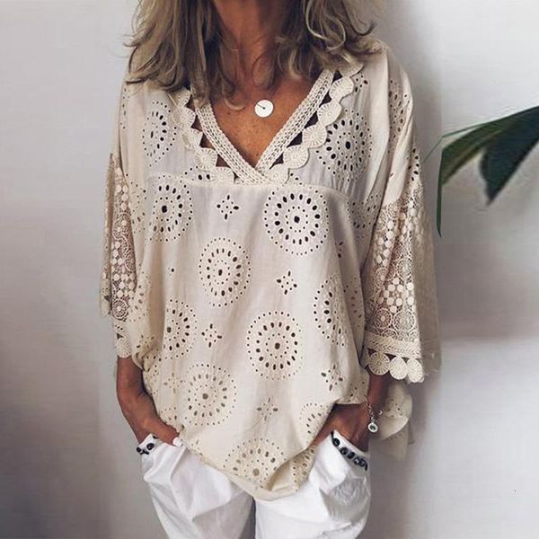 women blouse hollow out lace patchwork women plus size 5xl geometry v-neck summer shirt vrouw blouse large size, White
women blouse hollow out lace patchwork women plus size 5xl geometry v-neck summer shirt vrouw blouse large size, White