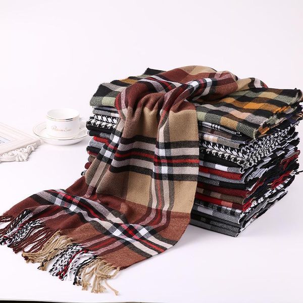 2020 fashion winter scarf women warm plaid scarf men cashmere scarves tippet long shawl wrap blanket drop shipping1, Blue;gray
2020 fashion winter scarf women warm plaid scarf men cashmere scarves tippet long shawl wrap blanket drop shipping1, Blue;gray