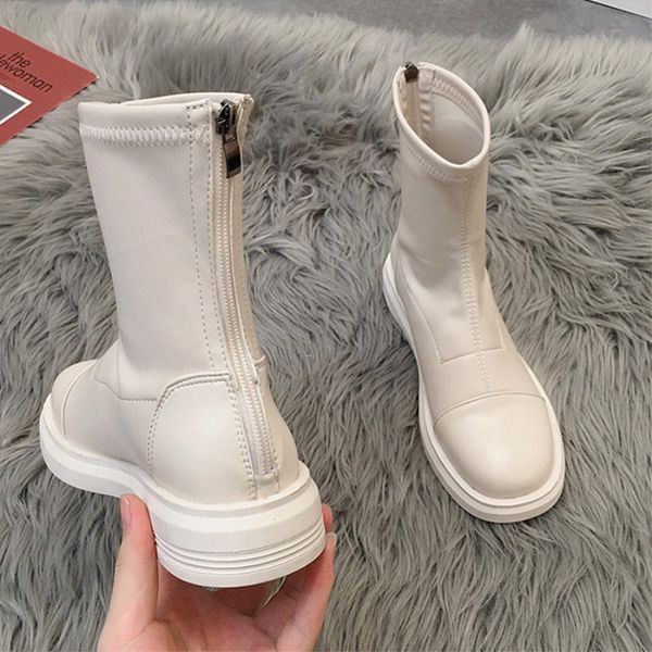 eoeodoit 2020 autumn new women boots leather sock booties 3 cm low heel square toe fashion lady casual pumps shoes c0202, Black
eoeodoit 2020 autumn new women boots leather sock booties 3 cm low heel square toe fashion lady casual pumps shoes c0202, Black