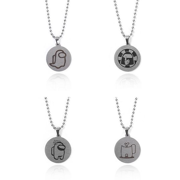 among us necklace stainless steel charms jewelry necklace among us game cartoon anime pendent necklaces kids party decor cz11801, Red;brown
among us necklace stainless steel charms jewelry necklace among us game cartoon anime pendent necklaces kids party decor cz11801, Red;brown