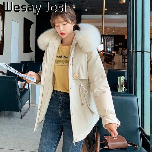 2021 autumn women parkas winter fur inside jackets coats thick warm big fur hooded parkas coats solid jacket female outwear, Black
2021 autumn women parkas winter fur inside jackets coats thick warm big fur hooded parkas coats solid jacket female outwear, Black