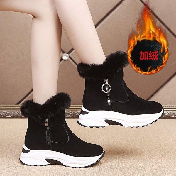 boots 2021 women ankle boot warm plush winter shoes for woman ladies snow height increasing, Black
boots 2021 women ankle boot warm plush winter shoes for woman ladies snow height increasing, Black