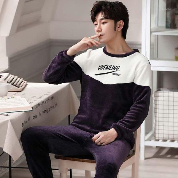 men's pajamas set autumn winter leisure elastic waist men sleepwear flannel men long sleeve nightwear warm boys lounge homewear1, Black;brown
men's pajamas set autumn winter leisure elastic waist men sleepwear flannel men long sleeve nightwear warm boys lounge homewear1, Black;brown