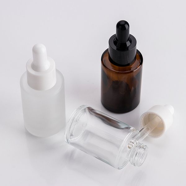 30ml glass bottle flat shoulder frosted clear amber glass round essential oil serum bottle with glass dropper packing bottles 139 g2
30ml glass bottle flat shoulder frosted clear amber glass round essential oil serum bottle with glass dropper packing bottles 139 g2