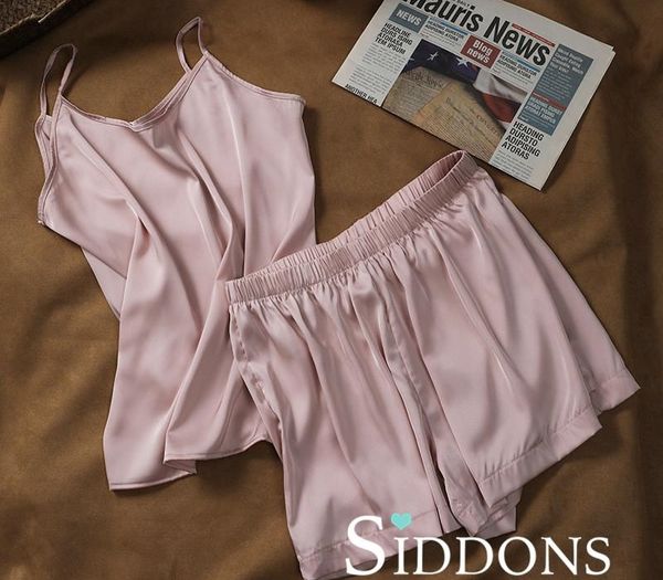 siddons women lingerie set sleepwear green imitation silk and shorts 2 piece sets pajama set ladies pijama99, Black;red
siddons women lingerie set sleepwear green imitation silk and shorts 2 piece sets pajama set ladies pijama99, Black;red