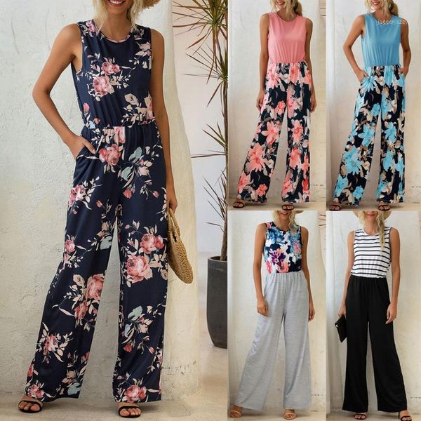 women's jumpsuits & rompers 30h women sleeveles floral long jump suit casual playsuit one piece loose oversized bodysuit pockets romper, Black;white
women's jumpsuits & rompers 30h women sleeveles floral long jump suit casual playsuit one piece loose oversized bodysuit pockets romper, Black;white