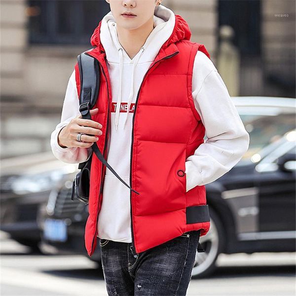 men's vest winter down vest casual waistcoat men's sleeveless jacket plus size 4xl warm overcoats hat detachable new1, Black;white
men's vest winter down vest casual waistcoat men's sleeveless jacket plus size 4xl warm overcoats hat detachable new1, Black;white