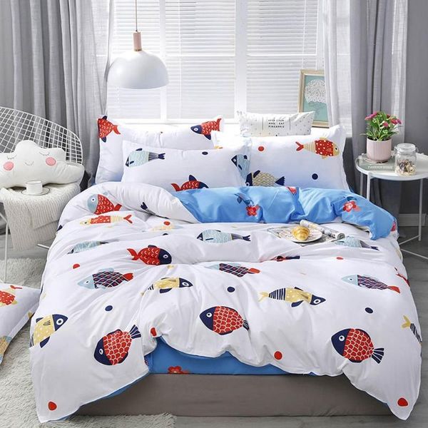 2020 colorful fishes bedding sets microfiber brush polyester bedlinens twin full king duvet cover set pillowcases
2020 colorful fishes bedding sets microfiber brush polyester bedlinens twin full king duvet cover set pillowcases