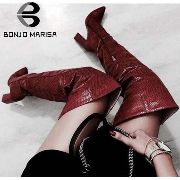 boots bonjomarisa pointed toe high heels over the knee zipper brand block heel women shoes woman, Black
boots bonjomarisa pointed toe high heels over the knee zipper brand block heel women shoes woman, Black
