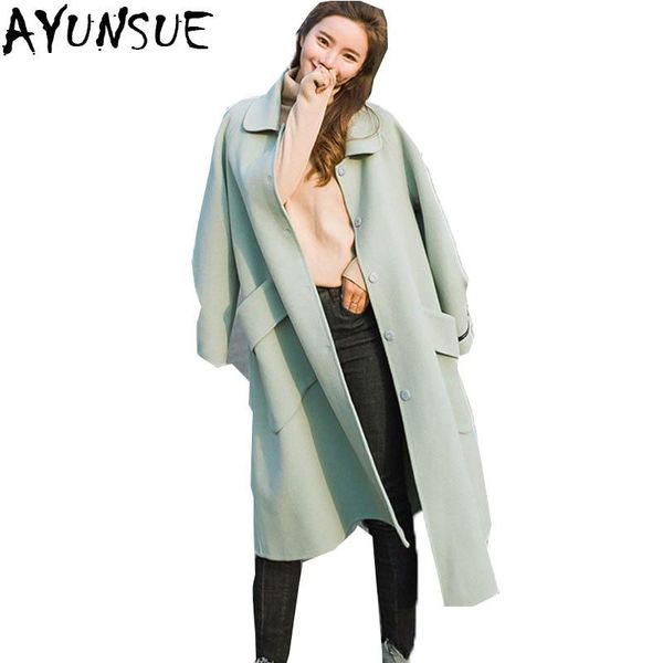 ayunsue european elegant woolen coat women 2020 new arriival autumn long sleeve trench coat female outwear manteau femme lx1937, Black
ayunsue european elegant woolen coat women 2020 new arriival autumn long sleeve trench coat female outwear manteau femme lx1937, Black