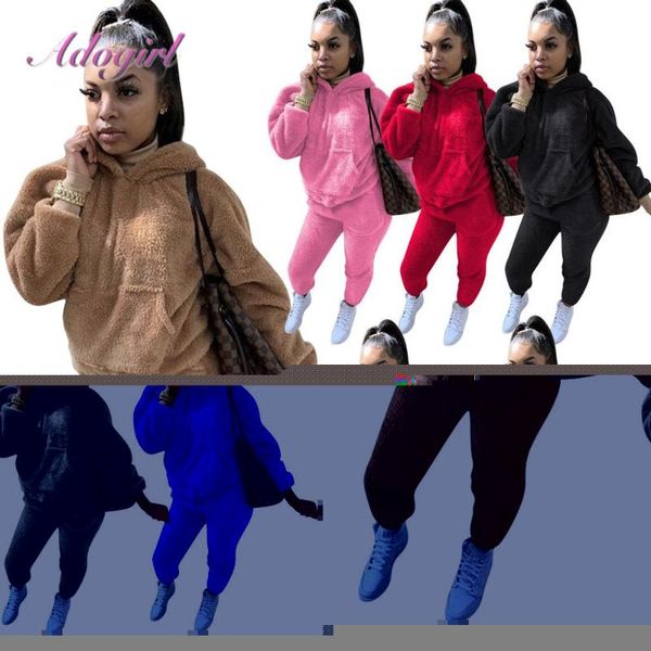 women's tracksuits plush warm fluffy suit autumn home two piece set casual teddy long sleeve sweatsuit hoodies joggers pants outdoor tr, Gray
women's tracksuits plush warm fluffy suit autumn home two piece set casual teddy long sleeve sweatsuit hoodies joggers pants outdoor tr, Gray