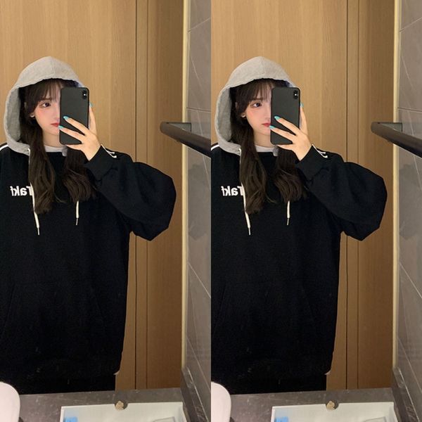 инары съемного капюшон top sweatersweater свитер женщины 2020 осень нового свободного похудения средней длиной письмо taym5 корейского бф св, Black
инары съемного капюшон top sweatersweater свитер женщины 2020 осень нового свободного похудения средней длиной письмо taym5 корейского бф св, Black