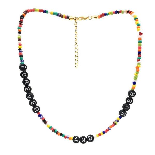 liyan beaded necklace camp necklace summer jewelry for women seed beads letter alphabet "forever" necklaces femme, Golden;silver
liyan beaded necklace camp necklace summer jewelry for women seed beads letter alphabet "forever" necklaces femme, Golden;silver