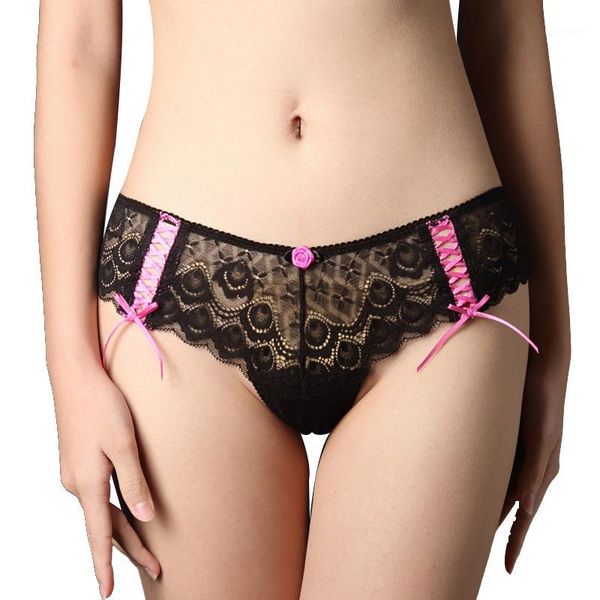 ma'am low-waisted lace underpants rose transparent cross1, Black;pink
ma'am low-waisted lace underpants rose transparent cross1, Black;pink