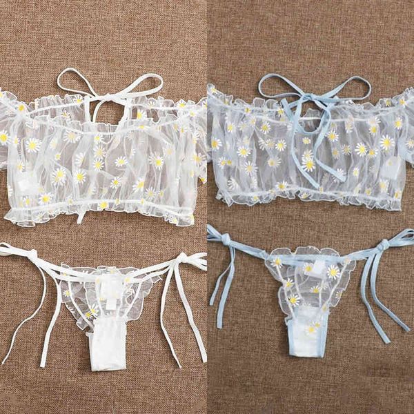 nxy set women' wexy halter lace up underwear small chrysanthemum printing process thin transparent thong erotic lingerie 1222, Red;black
nxy set women' wexy halter lace up underwear small chrysanthemum printing process thin transparent thong erotic lingerie 1222, Red;black