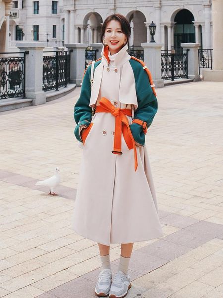 2020 autumn and winter korean version of wool coat women's double-breasted slim mid-length wool coat thick warm1, Black
2020 autumn and winter korean version of wool coat women's double-breasted slim mid-length wool coat thick warm1, Black