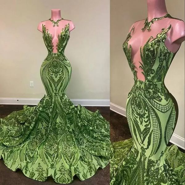 green sequins prom dresses sleeveless custom made jewel neck mermaid floor length applique evening cocktail party gown plus size vestidos 20, Black
green sequins prom dresses sleeveless custom made jewel neck mermaid floor length applique evening cocktail party gown plus size vestidos 20, Black