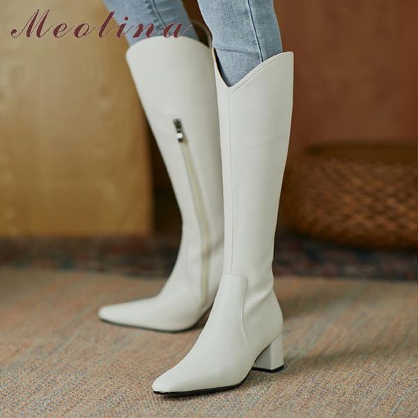boots meotina square toe knee high woman heel western block long zipper ladies shoes autumn winter size 40, Black
boots meotina square toe knee high woman heel western block long zipper ladies shoes autumn winter size 40, Black