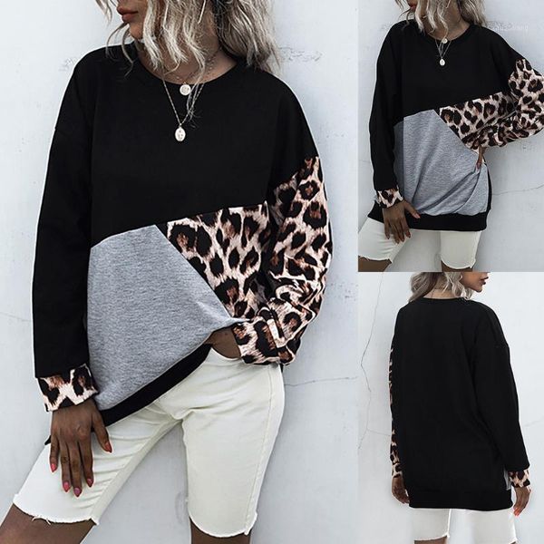 #r40 leopard patchwork blouse women shirt loose casual o neck long sleeve female shirt color block pullover womens blouses1, White
#r40 leopard patchwork blouse women shirt loose casual o neck long sleeve female shirt color block pullover womens blouses1, White