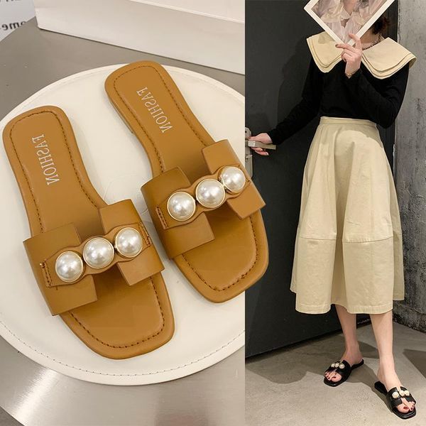 women shoes 2020 summer new versatile women's shoes with pearl inlay flat bottom, open toe and low heel
women shoes 2020 summer new versatile women's shoes with pearl inlay flat bottom, open toe and low heel