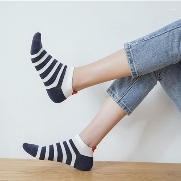 japanese style cotton socks new spring summer female new striped back embroidery heart pattern boats socks1, Black;white
japanese style cotton socks new spring summer female new striped back embroidery heart pattern boats socks1, Black;white