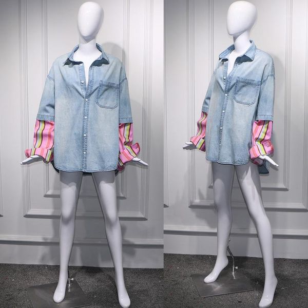 the new early autumn 2020 show thin chic little sweet wind wind female baseball shirt splicing cowboy coat1, Black;brown
the new early autumn 2020 show thin chic little sweet wind wind female baseball shirt splicing cowboy coat1, Black;brown