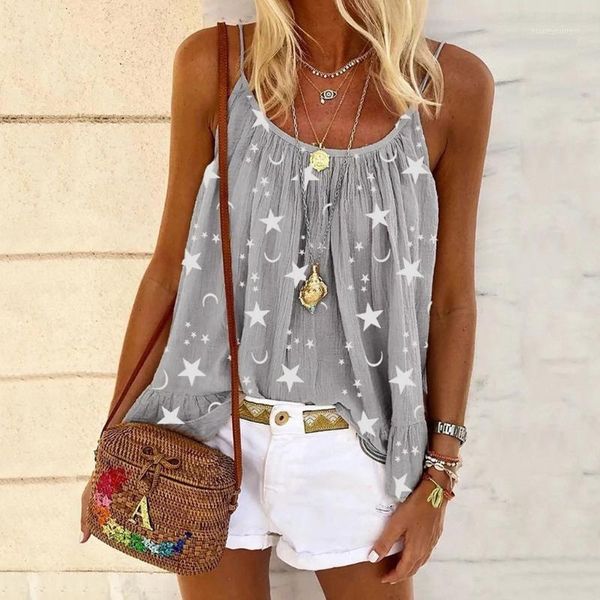 women's tanks & camis star women vintage boho sling strap sleeveless o neck pleated fashion cami casual loose shirts poleras, White
women's tanks & camis star women vintage boho sling strap sleeveless o neck pleated fashion cami casual loose shirts poleras, White
